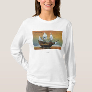 Modellera av Mayfloweren vallfärdar in Hall T Shirt