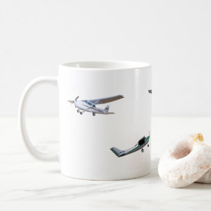 Modellera Cessna flygplan i flyg Kaffemugg