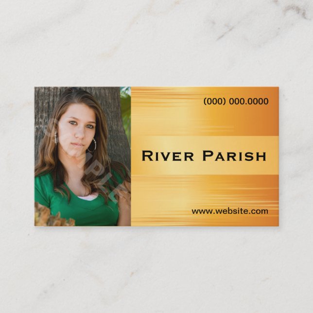 Modellera den metalliska visitkort (Framsida)