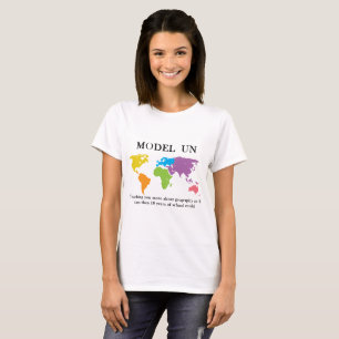 Modellera den roliga geografiT-tröja för UN T Shirt