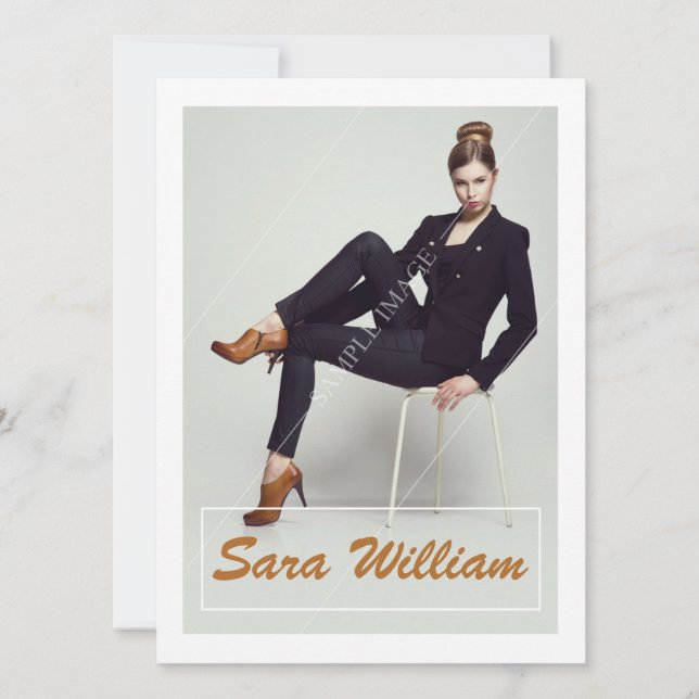 Modellera kompkortet inbjudningar (Framsida)