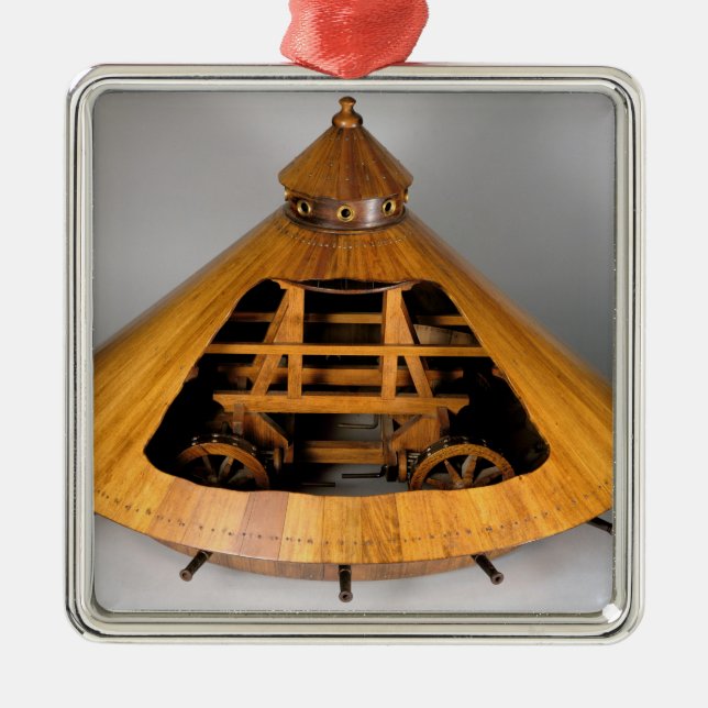 Modellera rekonstruktion av Das Vinci design Julgransprydnad Metall (Framsidan)