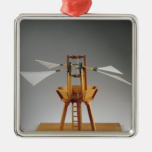 Modellera rekonstruktion av Das Vinci design Julgransprydnad Metall (Framsidan)