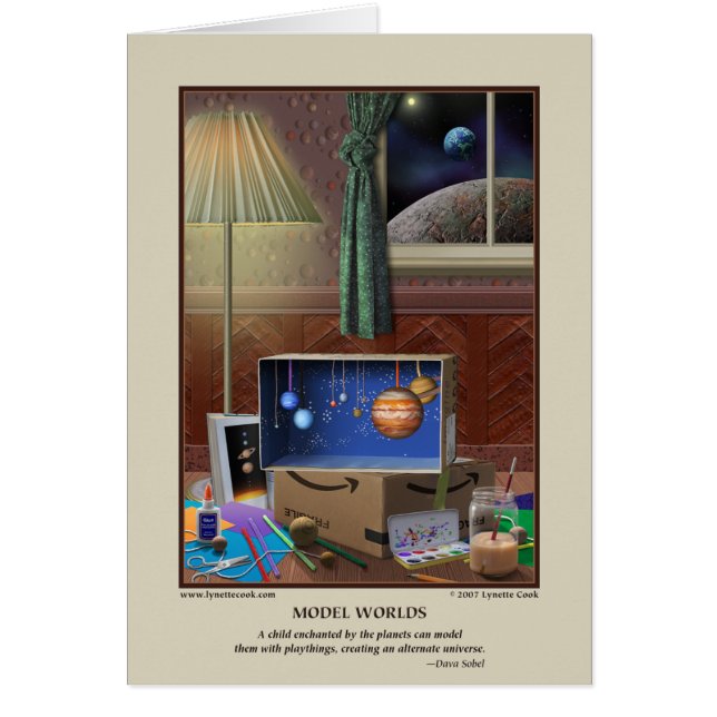 Modellera världskortet hälsningskort (Framsidan)