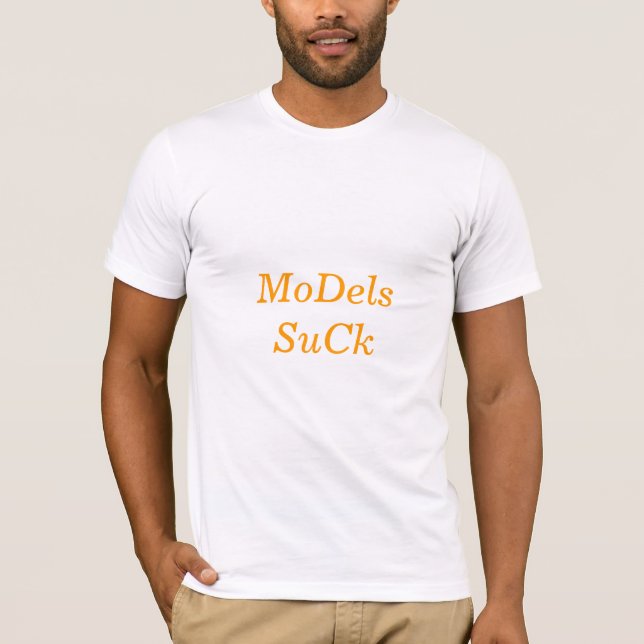 Modellerar suger t-shirt (Framsida)