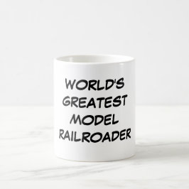"Modellerar världsmästaren den Railroader" muggen Kaffemugg