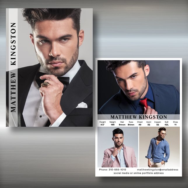 Modellering av 4 foto 2-sidig kompositkortsmall inbjudningar (Available in high quality print or instant download for quick messaging, email or self printing.)