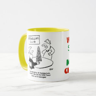 Modellering av Klubben Eiffel Torn Made från Sausa Mugg