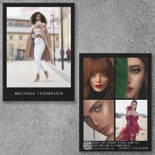 Modellering av komp-kort 5, svart foto QR-kod