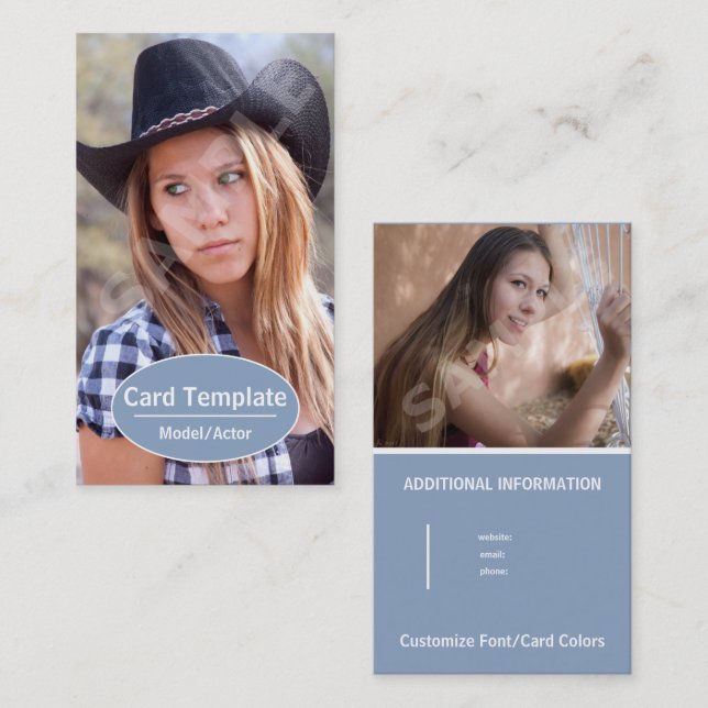 Modellering av visitkortshögtalare visitkort (Fram/baksida)