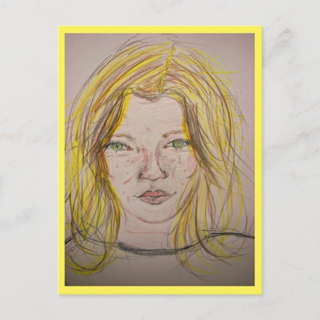 Modellflicka Vykort (Framsida)