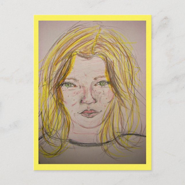 Modellflicka Vykort (Framsida)