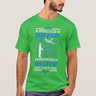 Modellflug Test Pilot Modellflugzeug Modellflieger T Shirt