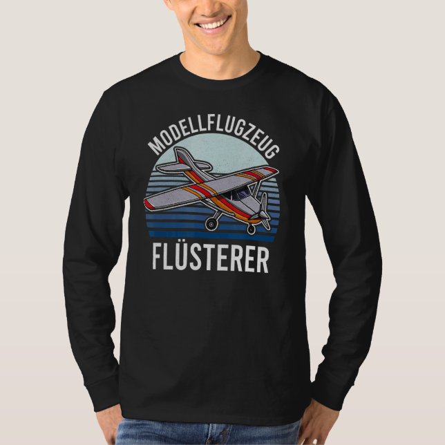 Modellflugzeug Rc Flygplan Hobby Modellbauer 2 T Shirt (Framsida)