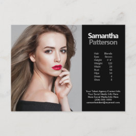 Modellfotomall för Comp PostCard 1 för fotoskrivar Vykort