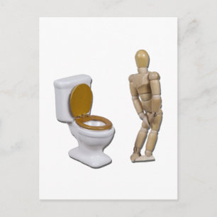 ModellInNeedNextToToilet121611 Vykort