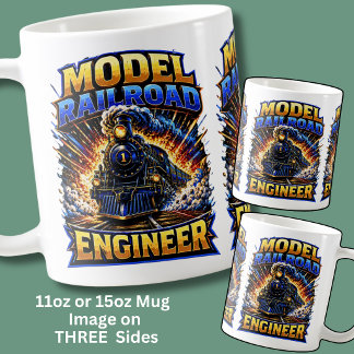 Modelljärnvägsingenjör Ånglok Kaffemugg