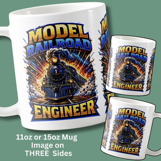 Modelljärnvägsingenjör Ånglok  Kaffemugg (Skapare uppladdad)