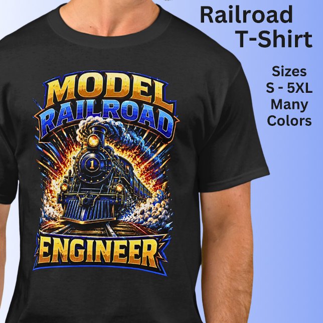 Modelljärnvägsingenjör ångtåg  t shirt (Skapare uppladdad)