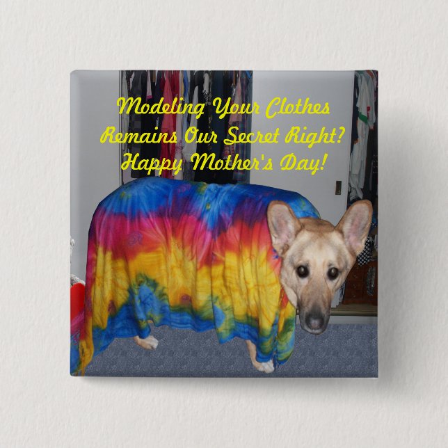 Modellkläder av mors dag knapp (Framsida)