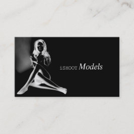 Modellmodellering av fotofotografering av kameran visitkort