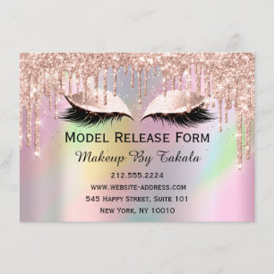 Modellversion Formulär Makeup Artist HoloGraph Inbjudningar