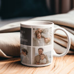 Moden 3Collage Photo & Grått Best Family Gift Mugg<br><div class="desc">Moden 3Collage Photo & Grått Best Family Gift</div>