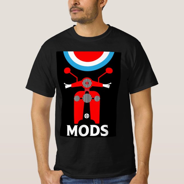Moden - Mod och raketer - British Music T Shirt (Framsida)