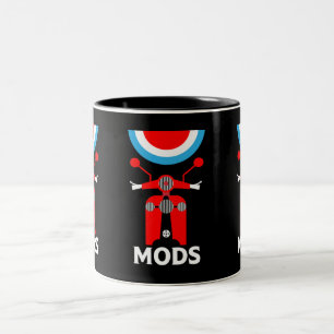 Moden - Mod och raketer - British Music Två-Tonad Mugg