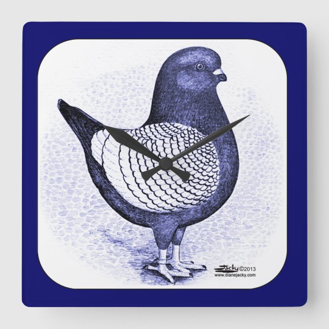 Modena Argent Fyrkantig Klocka (Framsida)