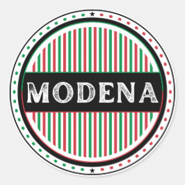 Modena City Pride Emblem – Italiensk Identitet Runt Klistermärke