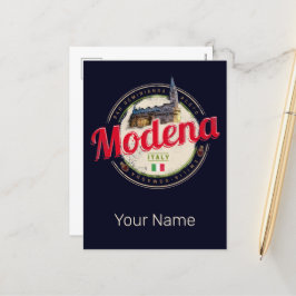 Modena Emilia-Romagna Balsamic Italien Souvenir Helg Vykort