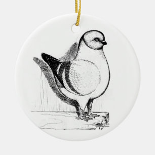 Modena Gazzi Pigeon 1978 Julgransprydnad Keramik