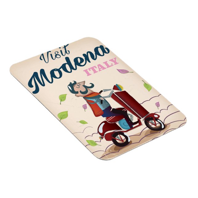 Modena Italien Scooter-reseaffisch Magnet (Högersidan)