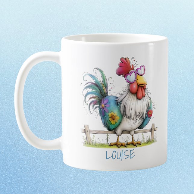 Modepolisen ringde… Den här hönan svarade  Kaffemugg (Skapare uppladdad)