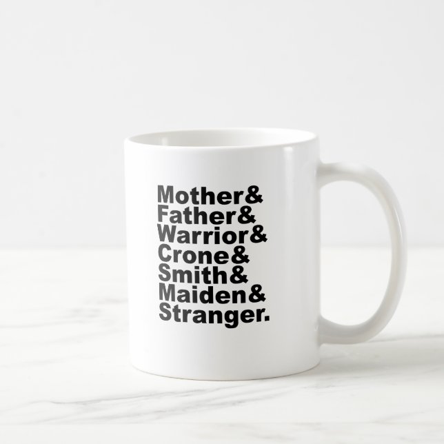 Moder & Fader & Krigare & Käring & Smid & Mö Kaffemugg (Höger)