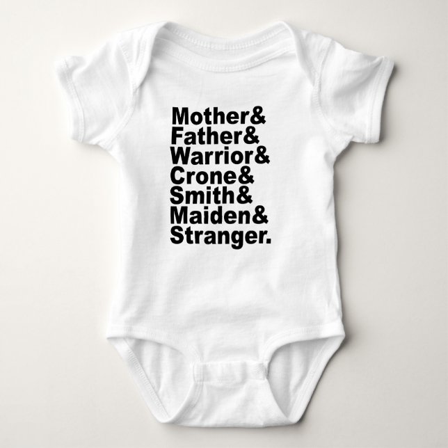 Moder & Fader & Krigare & Käring & Smid & Mö Tee Shirt (Framsida)