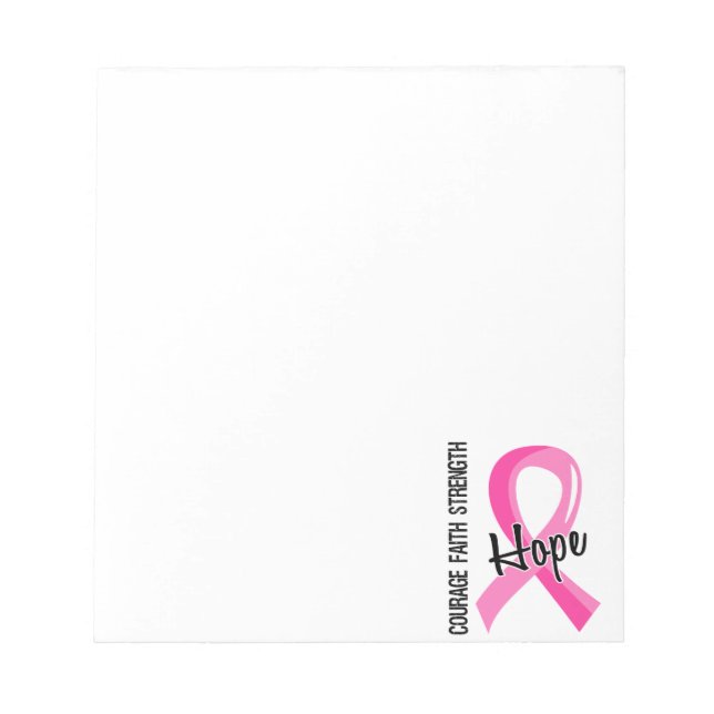 Moder Faith Hope 5 Breast Cancer Anteckningsblock (Framsida)