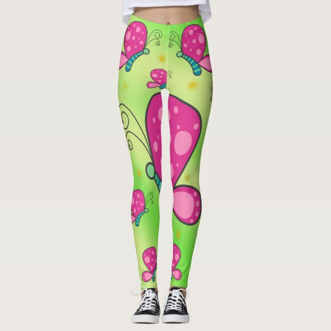 Moder fjäril  leggings (Framsida)