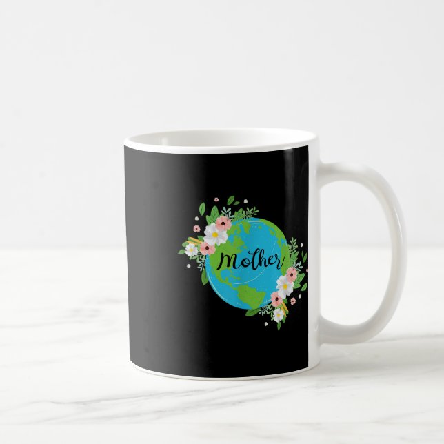 Moder Jord Blomma Miljöskydd Natur Kaffemugg (Höger)