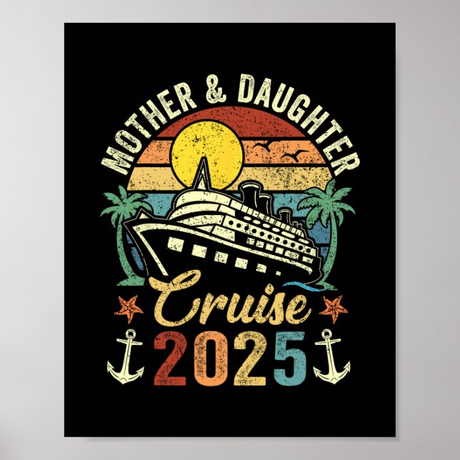Moder Och Dotter Kryssning 2025 Familjeresa Semest Poster (Framsidan)