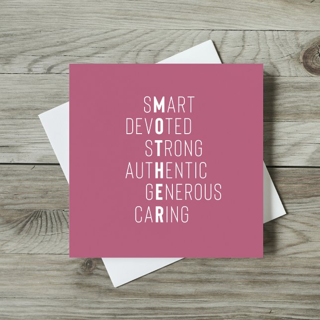 Moder ord korsordsdefinition rosa hälsning kort (Skapare uppladdad)