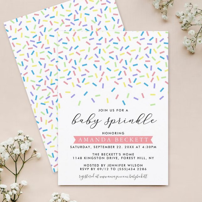 Moder Sprinkle Baby Shower Inbjudningar (Skapare uppladdad)