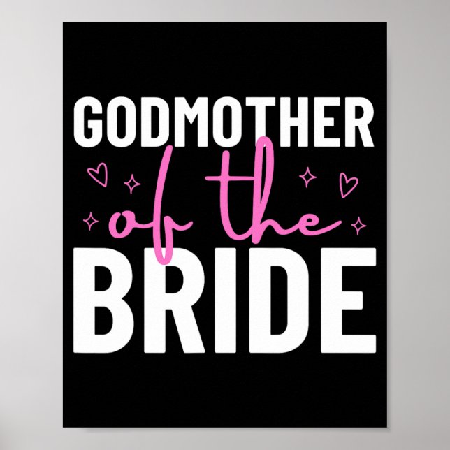 Moder till Bride Bröllop Brudens sida Marria Poster (Framsidan)