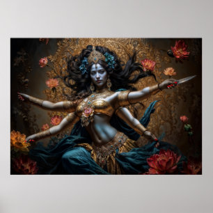 Moder till de tre världarnas Gudinnan Kali Poster