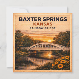 Moder Vägen Kansas Regnbågsbron Kort