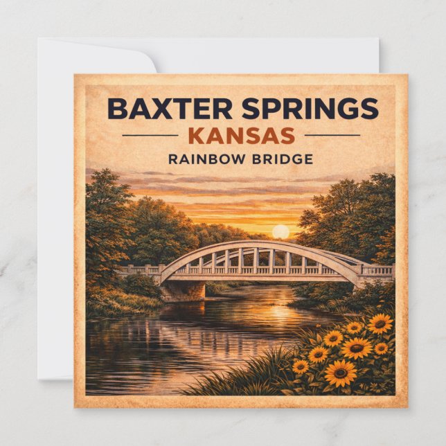 Moder Vägen Kansas Regnbågsbron Kort (Framsida)