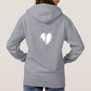 Moderat White Graffiti Sprayed Heart Image T Shirt