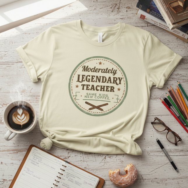 Moderately Legendary Teacher — Funny Teacher T Shirt (Skapare uppladdad)