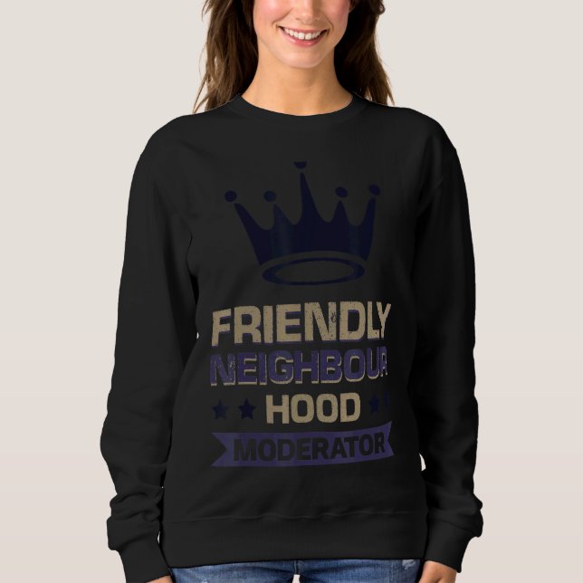Moderator för vänligt grannskap t shirt (Framsida)